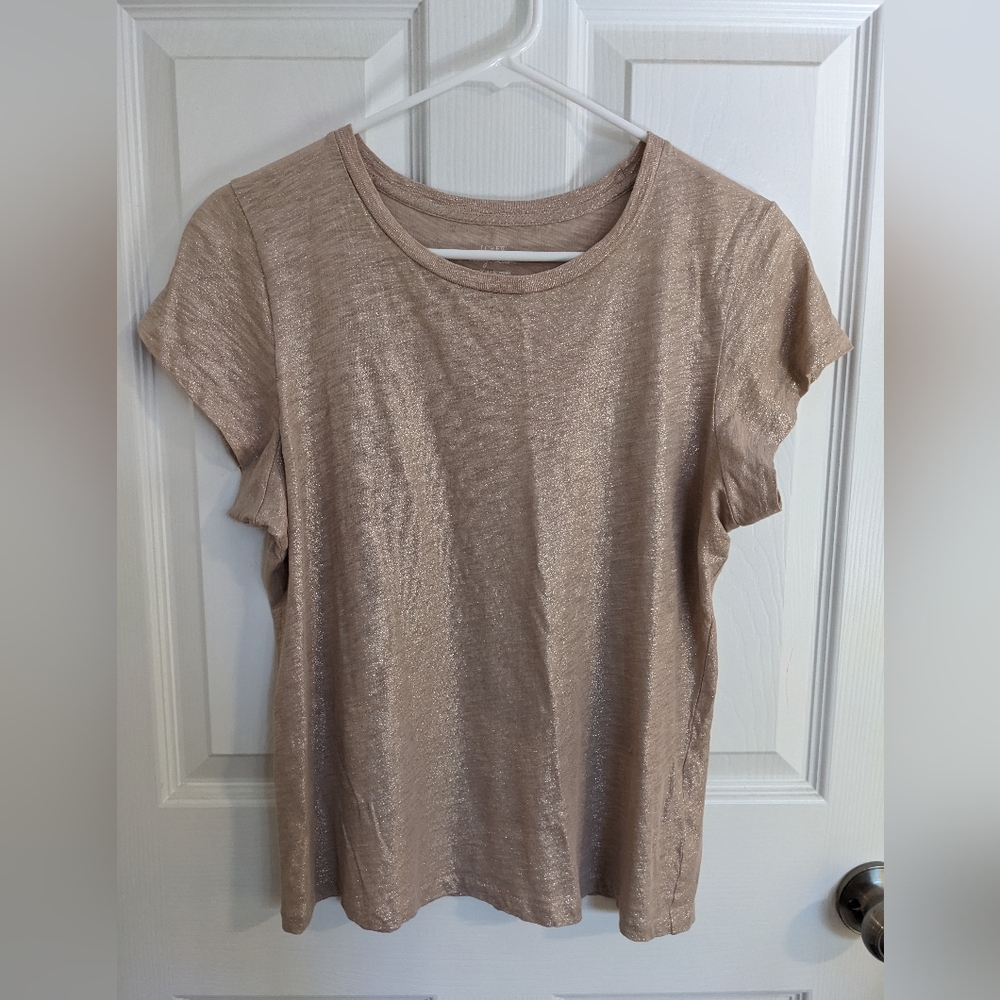 J Crew Vintage Cotton Shimmer Tee